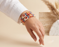 Red & White Thick Meenakari Kada