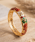 Maroon Thick Meenakari Kada