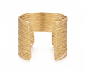 Gold Wire Multi-Strand Bangle Stack