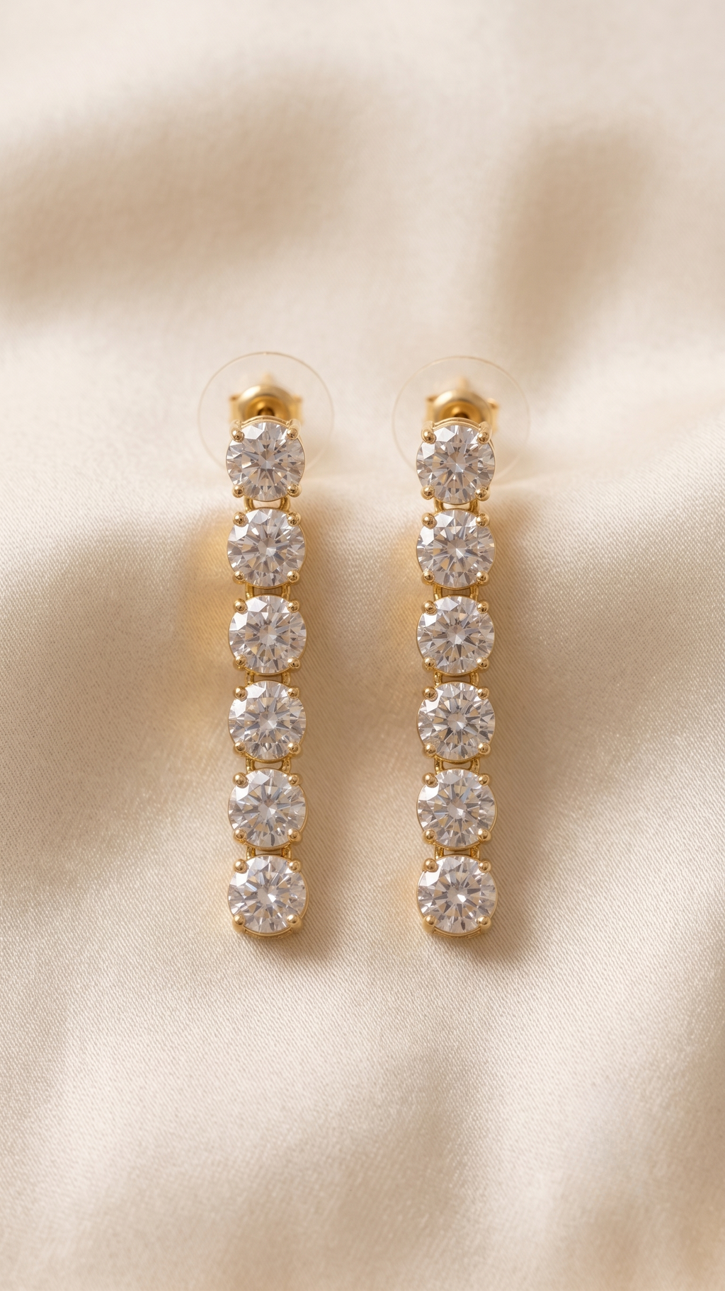 Rust Gold CZ Choker Set (with Earrings)