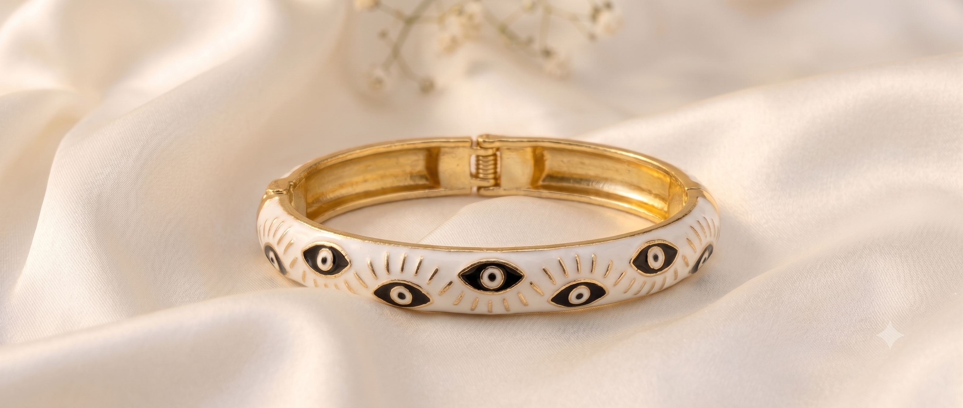 White Evil Eye Bracelet