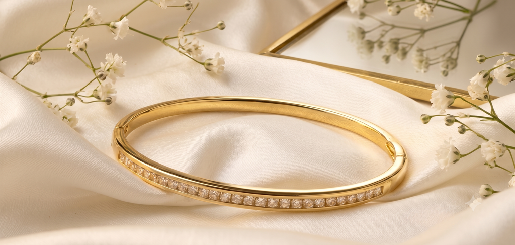 Oval Diamond Bracelet Ring Set