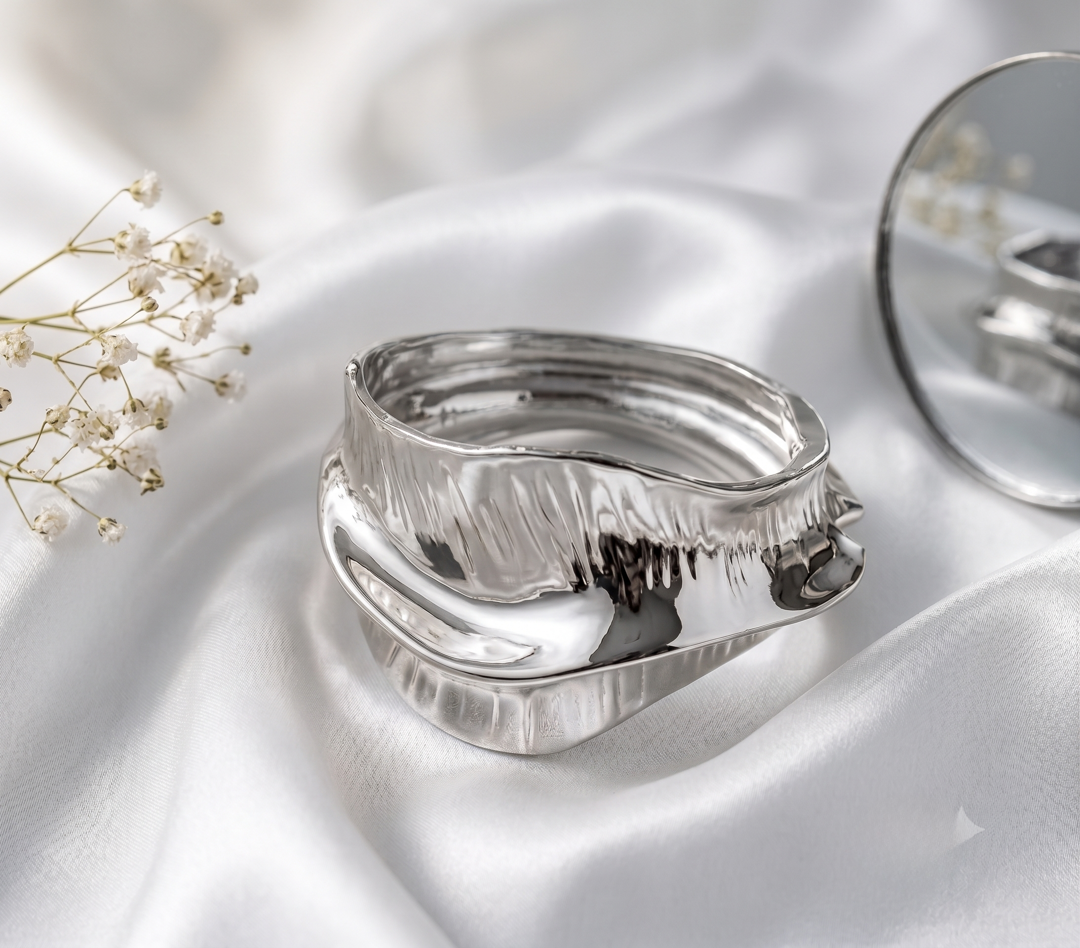 Silver Chunky Metal Bracelet