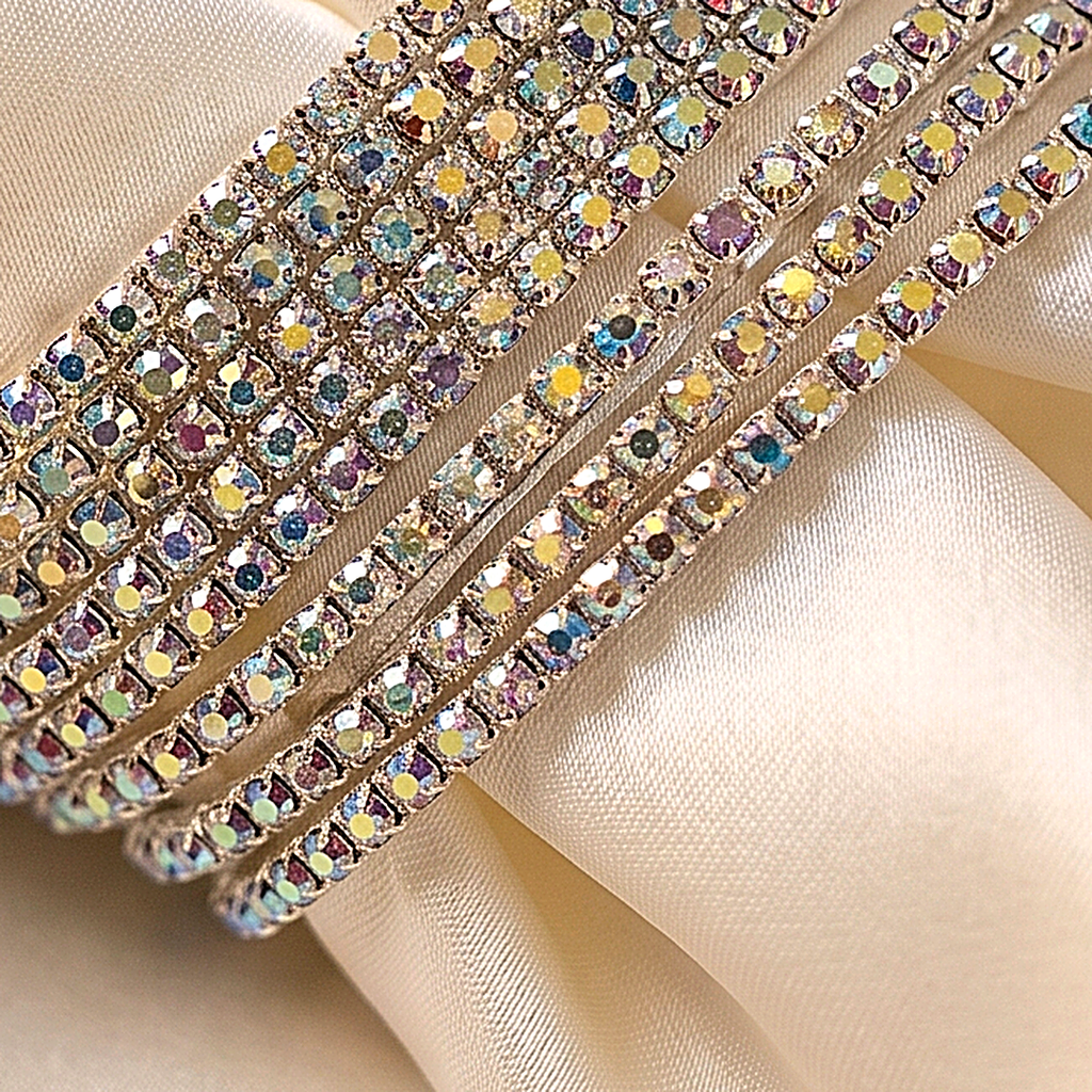 Rhinestone Stretch Bracelet Stack Set