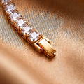 Gold CZ Tennis Bracelet