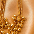 Mint Green Kundan Long Gold-tone Jhumki